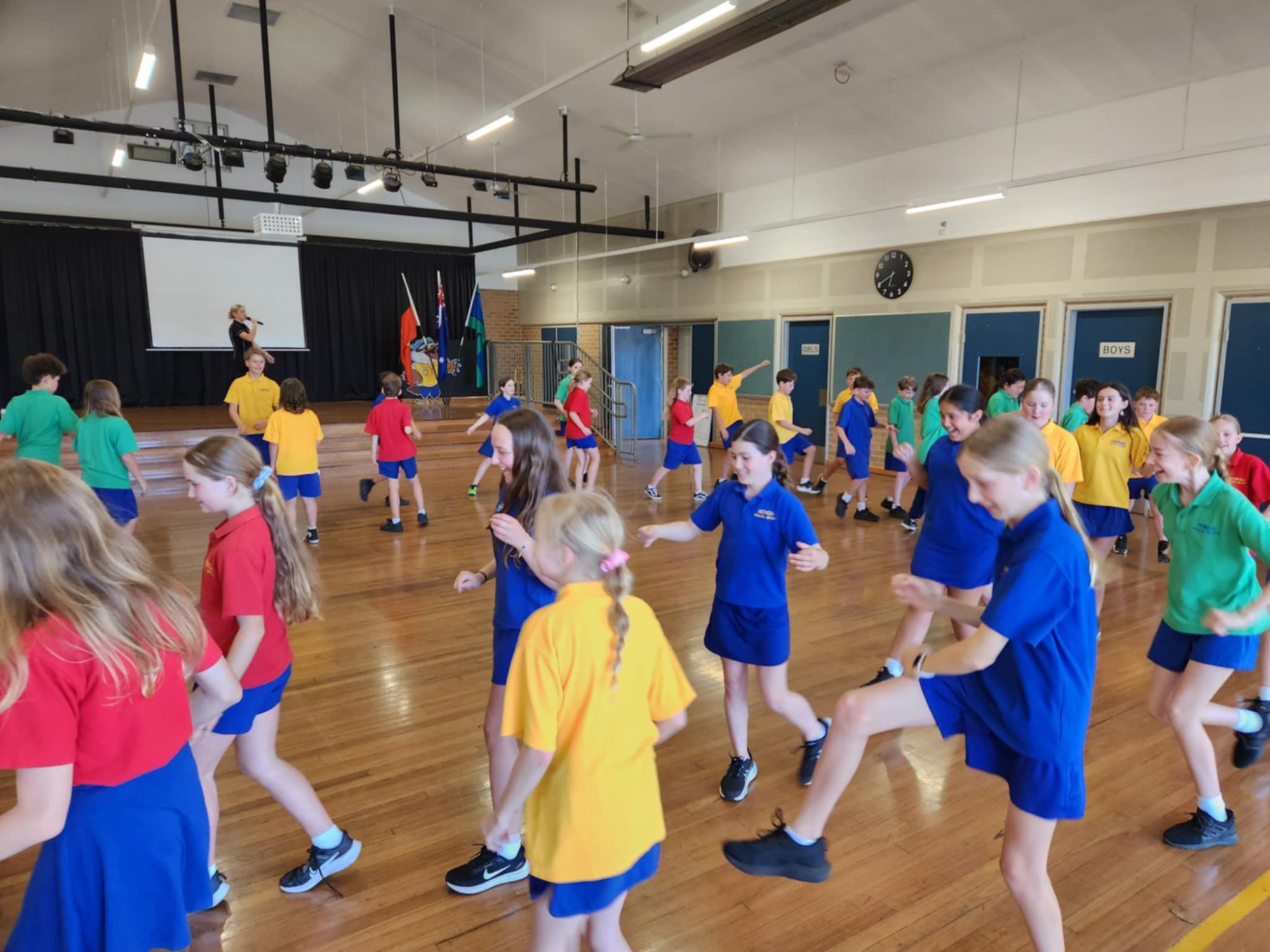 Whole school dance session