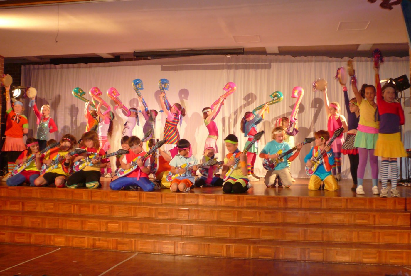 School concert performance on stage