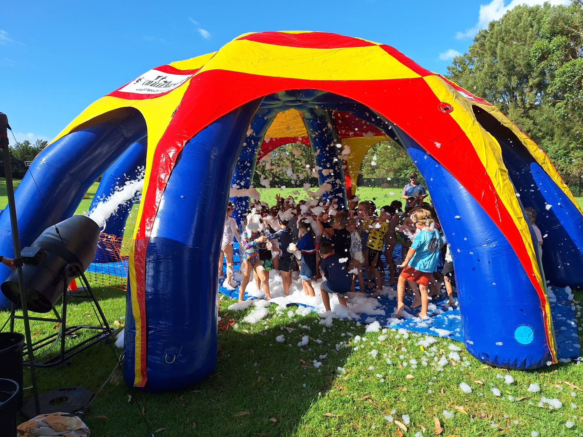 Foam dome dance party